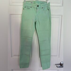 Gap neon mint green always skinny jeans
